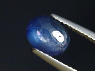 Blauer Saphir 1,57 Ct. Oval Cabochon 8 x 6 mm Sri Lanka