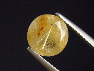 Rutilquarz 2,45 Ct. Rund facettiert Brasilien