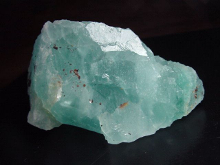 Fluorite crystal 86 mm aqua blue - Grube Hesselbach, Schwarzwald, Germany