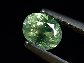 Demantoid Granat 0,59 Ct. Oval - Namibia