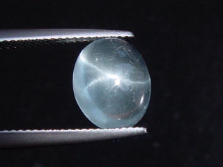 Sternaquamarin / Stern Aquamarin 3,66 Ct. selten Brasilien