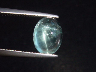 Aquamarine cat's eye 3,54 Ct. cabochon Brazil