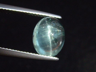 Aquamarine cat's eye 3,54 Ct. cabochon Brazil