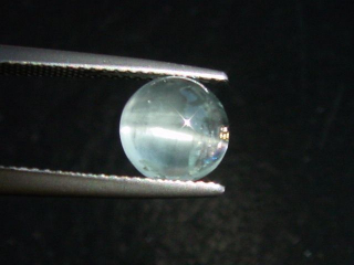 Aquamarine cat's eye 2,27 Ct. cabochon Brazil