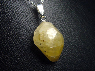 Phenakite crystal pendant 21 mm 925 silver - Piracicaba, Minas Gerais, Brazil