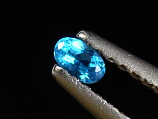 Hauyne / Hauynite 0,07 Ct. 3 mm oval - Ettringen, Eifel, Germany