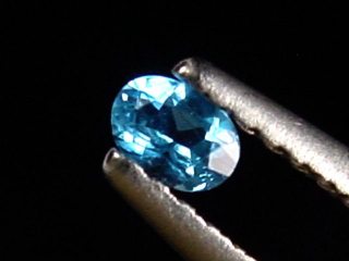 Hauyne / Hauynite 0,09 Ct. 3 mm oval - Ettringen, Eifel, Germany