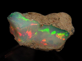 Edelopal roh / Opal Rohstein 25 mm feiner bunter Schimmer