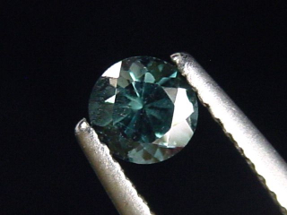 Blauer Spinell 0,45 Ct. Rund 5 mm Tansania