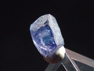 Benitoite crystal 5 mm - San Benito Co., California, USA