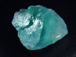 Fluorite crystal 53 mm aqua blue - Grube Hesselbach, Schwarzwald, Germany