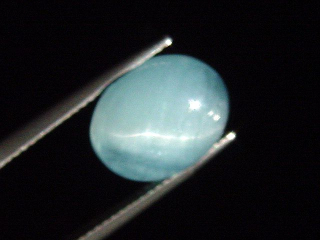 Aquamarine cat's eye 6,77 Ct. - oval cabochon Brazil