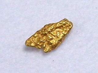 Gold nugget 5,5 mm - Selperinoja, Lappia, Finland