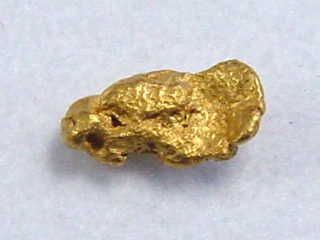 Gold nugget 5,5 mm - Selperinoja, Lappia, Finland