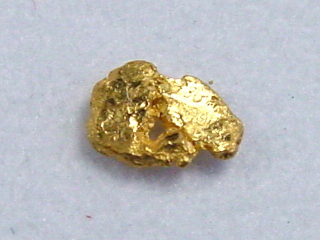 Gold Nugget 5 mm - Selperinoja, Lappland, Finnland