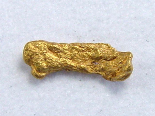 Gold nugget 8 mm - Jäkälä-Äytsi, Lappia, Finland