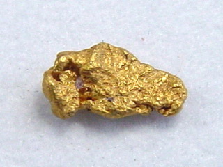 Gold nugget 6,5 mm - Jäkälä-Äytsi, Lappia, Finland