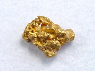 Gold nugget 6 mm - Harrioja, Lappia, Finland