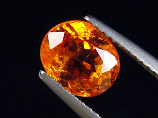 Spessartite Garnet 2,51 Ct. fine orange oval Tanzania