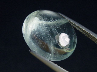 Preview: Aquamarin 8,73 Ct. 15 x 12 mm Oval Cabochon Preview: Aquamarin 8,73 Ct. 15 x 12 mm Oval Cabochon