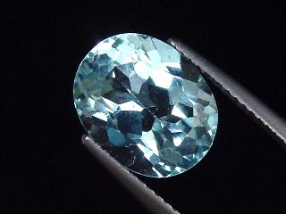 Topaz 5,97 Ct. sky blue treated oval