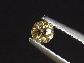 Kassiterit 0,39 Ct. 3,5 mm Rund geschliffen - Böhmen, Tschechien