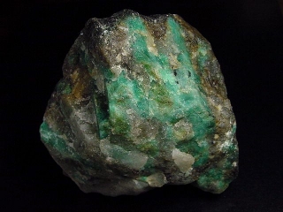 Emerald specimen 92 mm rich - Haramosh mtns., Gilgit, Pak.