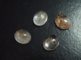 Rutilquarz Lot 19,04 Ct. Oval Cabochons 12 x 10 mm