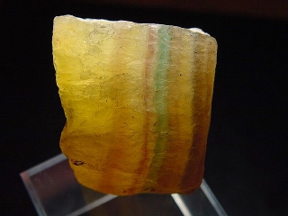 Fluorite 40 mm multicolor banded - Minas Gerais, Brazil