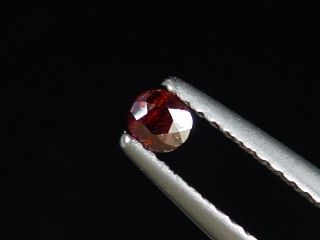 Rutile 0,13 Ct. rust red faceted - Minas Gerais, Brazil