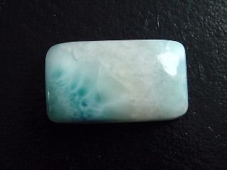 Larimar 20,28 Ct. rectangle cabochon - Dominic. Republic