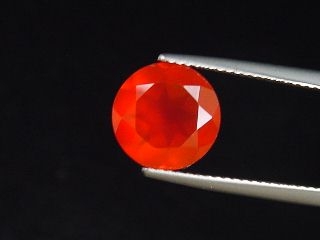 Karneol 2,95 Ct. leuchtendes orangerot 10 mm Rund Indien