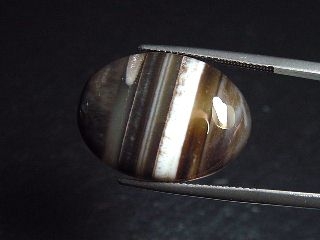 Agate 20,32 Ct. banded - oval cabochon Brazil
