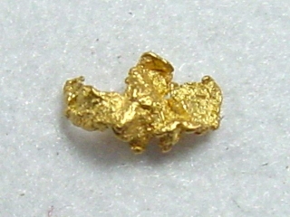 Gold nugget 4 mm - Kaareoja, Lappia, Finland