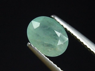 Grandidierit 1,02 Ct. rare faceted oval Andrahomana, Madag.