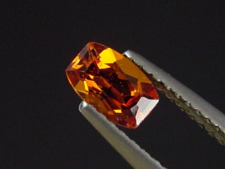 Hessonite Garnet 0,64 Ct. precision cut Tanzania