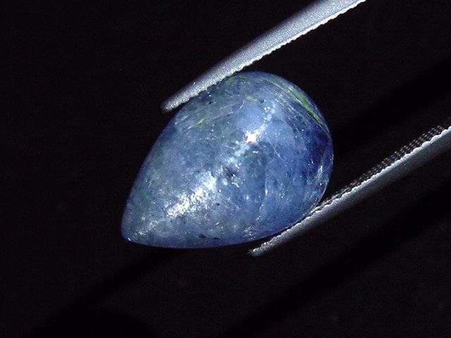 Tanzanite cat's eye 11,10 Ct. rare - Merelani, Tanzania