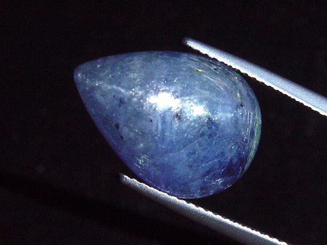 Tanzanite cat's eye 11,10 Ct. rare - Merelani, Tanzania