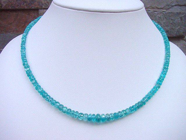 Apatite necklace with Silver