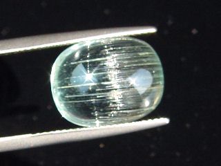 Aquamarine cat's eye 7,09 Ct. - oval cabochon Brazil