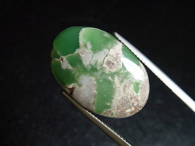 Variscit 13,53 Ct. intensives Grün Oval Cabochon Utah, USA