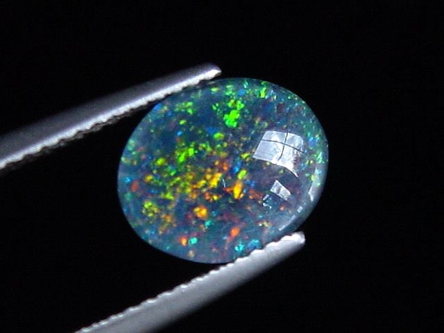 Opal 10 x 8 mm oval cabochon triplet - Australia