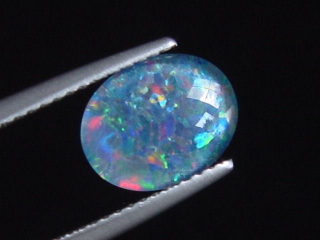 Opal / Edelopal 10 x 8 mm Oval Cabochon Triplette - Australien