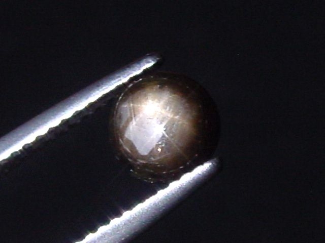 Star Sapphire 1,67 Ct. black golden cabochon