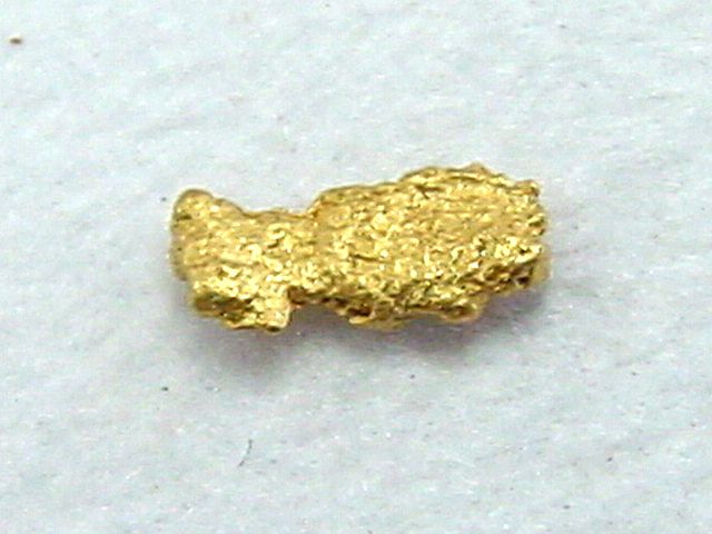 Gold nugget 5 mm - Kaareoja, Lappia, Finland