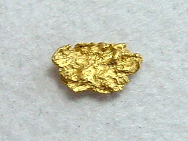 Gold nugget 4,5 mm - Kaareoja, Lappia, Finland