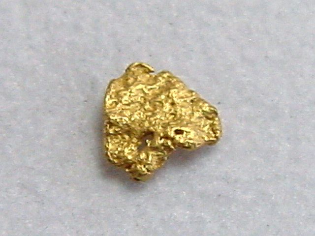 Gold nugget 4 mm - Ruihtu-Äytsi, Lappia, Finland