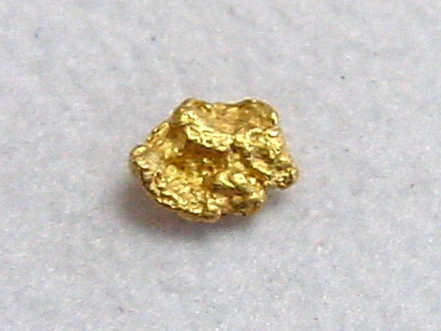 Gold nugget 3,5 mm - Ruihtu-Äytsi, Lappia, Finland