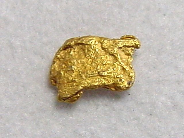 Gold nugget 5 mm - Palsinoja, Lappia, Finland