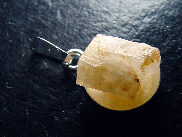 Phenakite crystal pendant 925 silver 18 mm - Piracicaba, Minas Gerais, Brazil